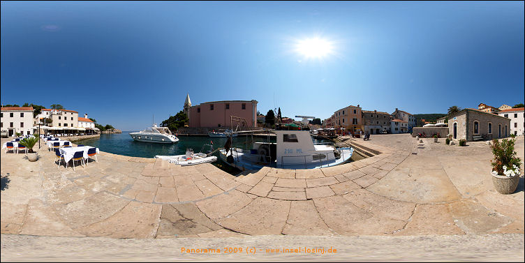 Panorama des Hafens von Veli Losinj auf der Insel Losinj