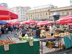 bunter Markt in Zagreb