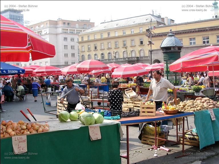 bunter Markt in Zagreb